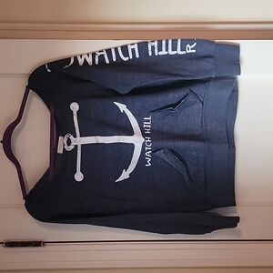 🔴 Lightweight nautical theme navy sweatshirt